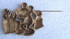 Vintage Disney Mkey Mouse W Christmas Presents Metal Pin Brooch Signed Afi Rare