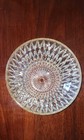 Vintage Clear Cut Glass Ceiling Light Shade Starburst Diamond Pattern   8   10   