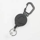 Heavy Duty Retractable Keychain Steel Cord Carabiner Badge Reel Id Holder 31 5in