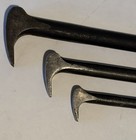 Snap On Tools 3 Pc Set Lady Foot Pry Bars Fixed Rolling Head 1250 1650 2050