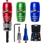 Wire Stripper Twister Tools For Drill Solid   Awg 14 12 10 Blue Green Red