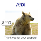  200 Charitable Donation For  Peta s Vital Work To End Animal Suffering