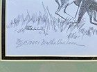 Australian Cattle Dog Pen   Ink Print Martha Van Loan 11x14 In  Matted - Signed