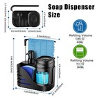 4 In 1 Soap Dispenser For Kitchen Sink  Dish Soap Pump With Sponge Holder