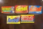 1980  1981  1982  1984  1985 Topps Football Empty Display Wax Boxes