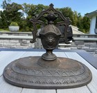 Antique Cast Iron Parlor Stove Top Finial For Victorian Stove