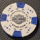 Southern Tier Hd   New York  white Akqj  Harley Davidson Poker Chip