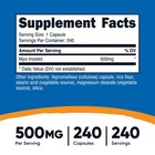 Nutricost Inositol Capsules 500mg  240 Capsules - Non-gmo   Gluten Free