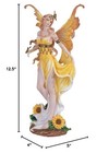 Ice Armor 12 5  H Yellow Sunflower Fairy Statue Fantasy Decoration Figurine