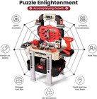 Kids Tool Bench  Toddler Workbench With Electric Drill And 78 Realistic Toy Tool