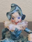 Vintage Pixie Elf Sitting Green Ceramic Christmas Figurine 3 25  Japan Ns