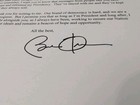 President Barack Obama Signed 2017 Letter On White House Letterhead And Envelope