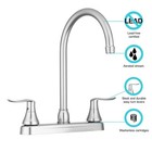 Dura Faucet Df-pk330hlh-sn Rv Elegant J-spout Swivel Kitchen Sink Faucet Two