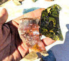 2 15 Lb Cut Slab Medium Size Gem Stone Crystals Agate Jasper  Rough Mix Lot
