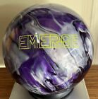 Used Ebonite Emerge Pearl Reactive Bowling Ball  Black silver purple  15 Lb  k 