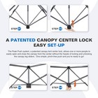 Eagle Peak 17x10 Pop Up Gazebo Canopy Tent Outdoor Instant Canopy Shelter