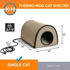 Thermo Mod Kitty Shelter Waterproof Outdoor Heated Cat House 21 X 14 X 13