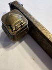 Middle Eastern Persian Muslimbrass Inkwell Pen Box Qalamdan Scribe Case  Antique