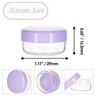 3 Gram Sample Containers With Lids  25 Count  Purple Lid