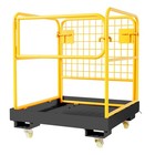 Forklift Safety Cage Heavy Duty Foldable 1200 Lbs forklift Work Platform W chain