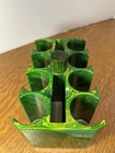 Fantastic Green   Yellow Swirl Catalin Bakelite Poker Chip Caddy 785 9g