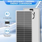 100w Watt 12v Monocrystalline Solar Panel Rv Camping Home Off Grid Caravan Boat