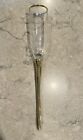 Champagne Bouquet Vase Gold 6 Hand Blown Footless Toasting Flutes Bridal