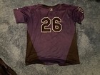 Tyler Hill Game Used Worn 2022 Albuquerque Isotopes Purple Bp Jersey Rockies