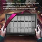 24 Slot Leather Watch Box Acrylic Lid Removable Pillows