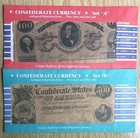 Antiqued Confederate Usa Banknotes Currency Reproductions Abcd   Union States   