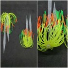 40 Silicone Fishing Skirt 4 in 10 Cm Glow Tails Fishing Lure Teaser Micro Tackle