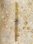 Women Gold Vintage Watch With Green Natural Gemstone And Diamond Case Gift