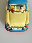 Vintage Western Germany Tin Taxi Car Toy G-301 Friction Lithograph Vehicle 4  Lo