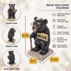 Bestgiftever Black Bear Collectible Figurine  Whimsical Welcome Home Decor
