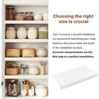 30x16  Wire Rack Shelf Covers - Durable  Moisture-resistant  White - 2-pack