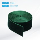 Velvet Ribbon Gift Wrapping 1 Inch X 2 Yard Forest Green Single Face 2 Pcs