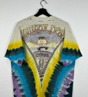 Vintage 1995 Grateful Dead Tie Dye T-shirt Liquid Blue Single Stitch Thrashed Xl