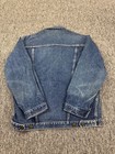Vtg Denim Trucker Jacket Men Medium Heavyweight Great Fade 90s Workwear Coat