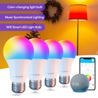 A19 Smart Led Bulb Color Changing Wifi Alexa Google Compatible 9w 60w Eq E26