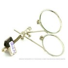 3 3x Double Lens Clip-on Jewelers Loopy Eye Loupe For Glasses - Stainless Steel