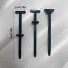 100pcs Heavy Duty Nylon Cable Ties Uv Resistant Self Locking Fasteners Black