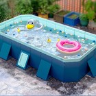 Foldable Large Rectangular Family Swimming Pool  Non-inflatable  Easy Set-up 