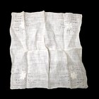 Vintage Hanky Handkerchief Linen Beautiful Antique White Color 11 5    Wedding
