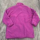 Lands End Parka Womens M Pink Full Zip Polartec Fleece Lined Jacket Full Zip