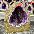 6 35lb Large Natural Amethyst Geode Cathedral Crystal Cluster Specimen Energy