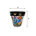 Briarwood Lane Checkered Butterflies Small Planter
