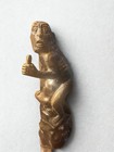 Vintage Heavy Monkey Statue     Bronze Patina Animal Figurine     Hollywood Regency