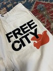 Freecity Free City Button Fly Trousers Pants Off White Made In Japan 28x32