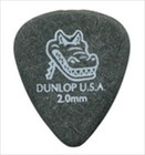 Dunlop Guitar Picks Gator Grip 72 Pack 2 0mm Black 417r2 0
