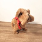 Vintage Eden Wind Up Musical Brown Puppy Dog Stuffed Animal Plush Toy